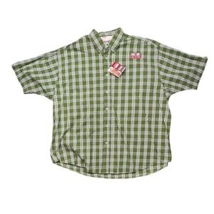 Wrangler Hero Green Plaid Short Sleeve‎ Shirt 3XL NWT
